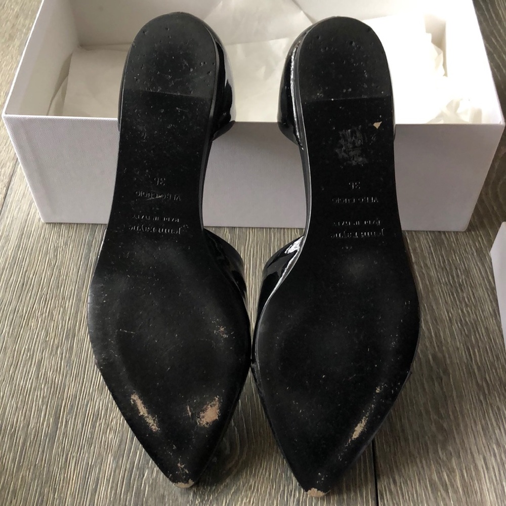 Jenni Kayne Patent Leather Snakeskin D’Orsay Flats - Picture 7 of 9
